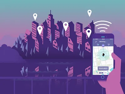 City Connect app city landscape