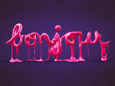 Bonjour! cinema 4d drips fluid dynamics melting paint drips plastic splats x particles