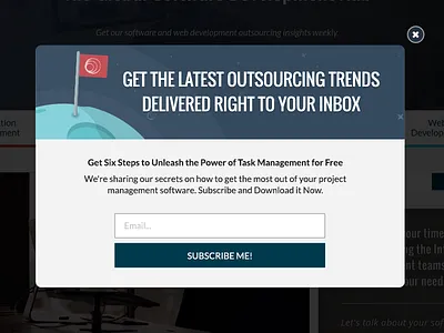 Accelerance Blog Subscribe Modal blog box modal pop up popup subscribe