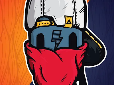 Cheibon - Digital Painting bandana brush cap character illustrator intuos vector wacom