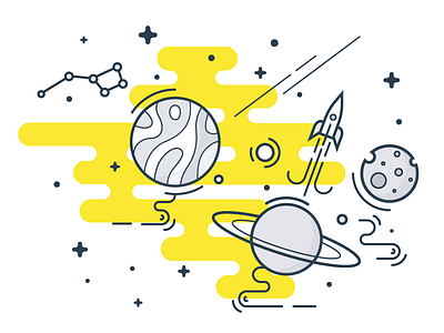 Space travel icon illstration space travel vector