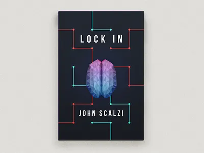 Lock In book cover design book cover design geometric sci fi