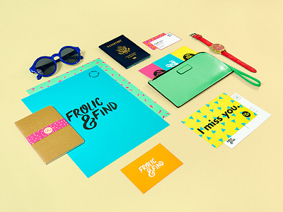 F&F Swag branding color identity patterns stationery
