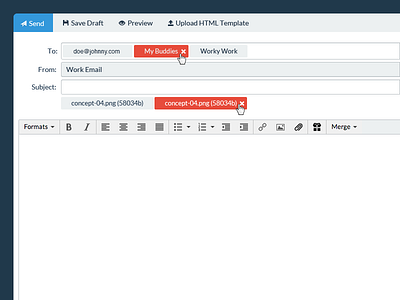 Email Editor html email message editor ui