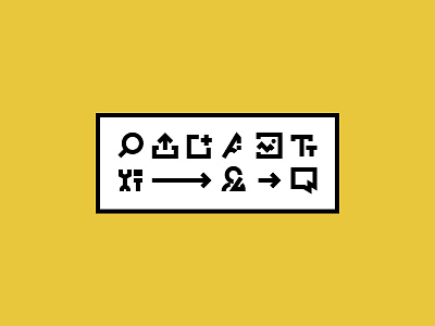 Geo icons iconography icons yellow
