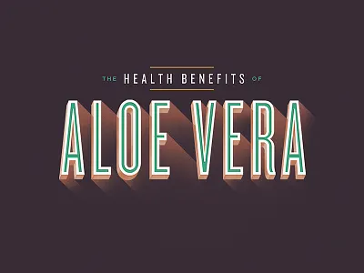 ALOE VERA branding infographic lettering logo logomark logotype shadow type typography
