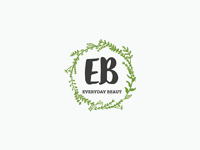 Lash + Skin Care Business Logo flower logo wreath