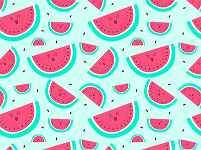 Watermelon pattern fruit illustration love pattern summer watermelon