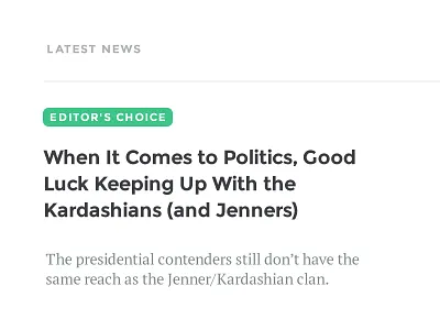 Editor's Choice article choice description editorial editors ijr independent journal review kardashian news politics title ui