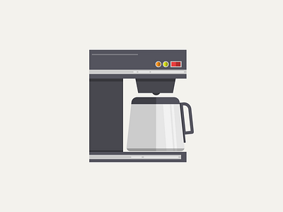 Coffeemaker appliance coffee flat icon illustration kitchen