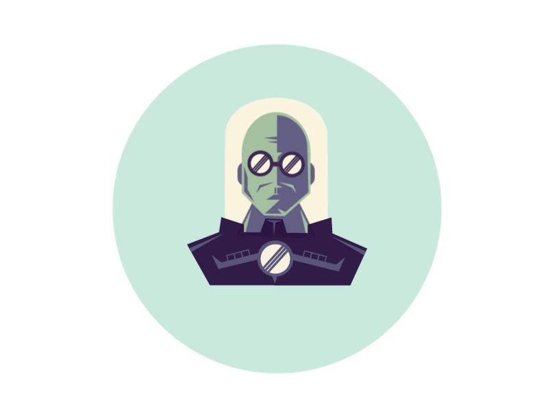 Mr Freeze Animation animation blue dark flat icon illustration mr.freeze