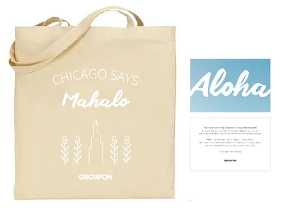 Hawaii Spa Event Swag Bag bag groupon hawaii swag thank you