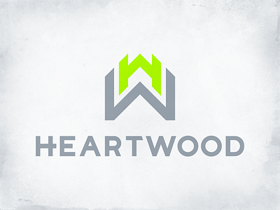 Heartwood construction home builder logo