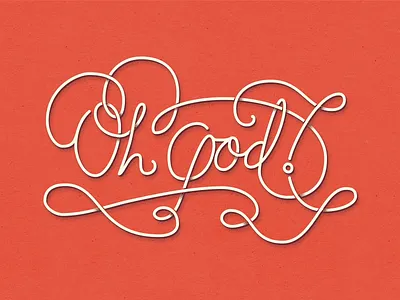 Oh God! Handlettering brush calligraphy font handlettering handscript lettering script swirls