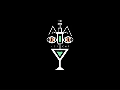 HepCat cat cocktail drinks eyes martini syringe wasted