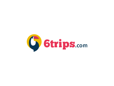 6trips logo WIP bird branding graphic design holiday identity logo logotype toucan travel