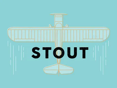 Beer Label WIP airplane beer illustration label plane stout vector