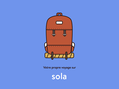 Backpack - sola backpack bagpack illustration line minimal outline sketch sola travel