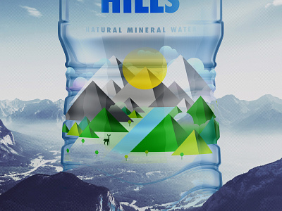 Over The Hills branding color colour flat identity illustration mountain vector