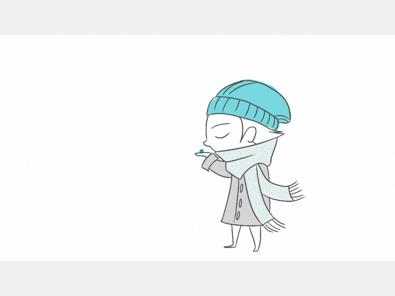 Waaibomendag animation bird cel animation character character animation character design framebyframe morph scarf windy