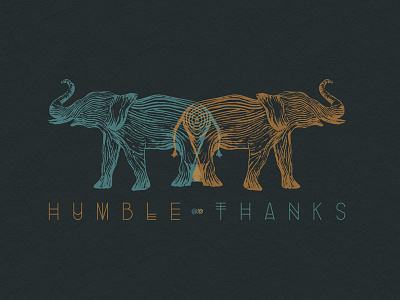 Humble Thanks drawing elephant illustration