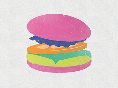 Burger drawing food illustration photoshop