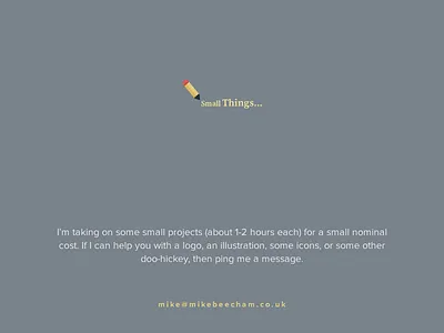 Small Things @2x app email freelance icon illustration logo project web