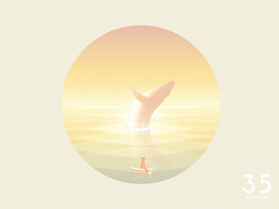 #QuinnsQuips fox light lighting effects low poly melancholic nature sky storytelling sunrise sunset water whale