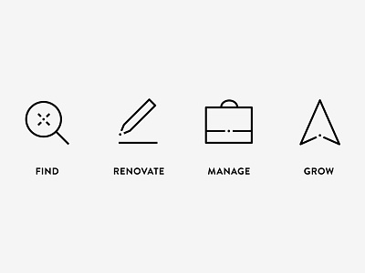 Property development icons development dot icon property service