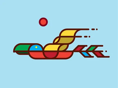 Bird Experiment bird color experiment geometric geometry illustration illustrator line work