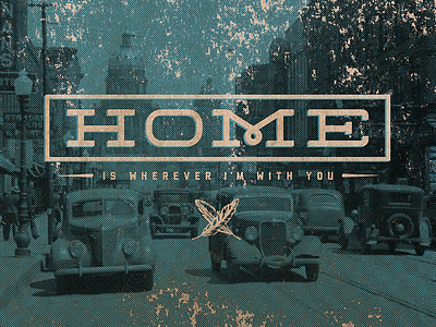 Home card des moines downtown halftone home iowa old weathered