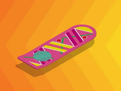Back to the Future: ICD-10 Post-Transition - Hoverboard back to the future blog bttf flat hoverboard icd10 icon illustration mcfly skate vector webpt