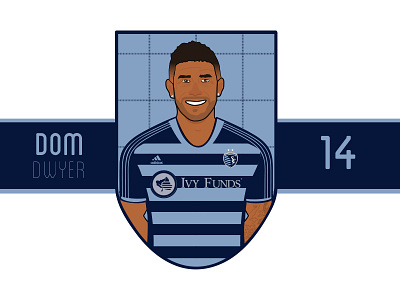 Dom Dwyer Sporting KC dom dwyer football illustration mls soccer sporting kc