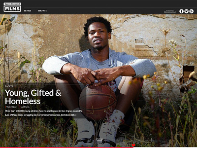 Sports Illustrated Films Web Design design sports illustrated web design