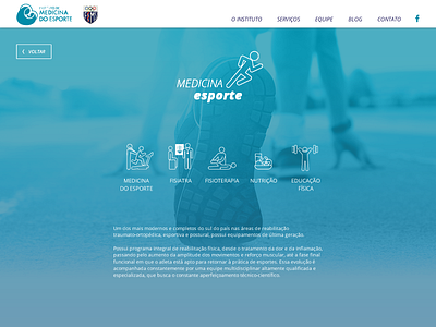 Sports Medicine Institute | part 2 clean design fika responsive site ui ux webdesign