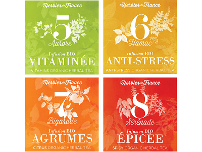 L'Herbier De France . packaging organic packaging watercolor