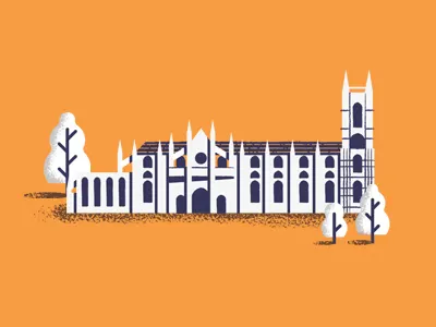 Westminster Abbey abbey daniele simonelli herb lester herb lester associates illustration landmark london map texture tower trees westminster