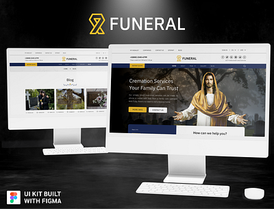 RememberMe: Funeral Services Web UI Kit figma figma design figma kit figma template figma ui funeral funeral services graphic design services ui ui design ui kit ui kit design uiux uiux design web design web ui website design