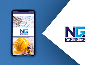 NG CONSTRUCTIONS LOGO branding graphic design logo