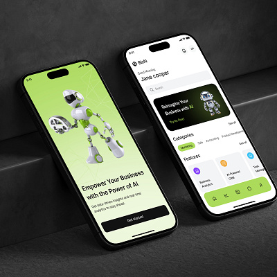 AI app design mobile app ai ai app design ai bot ai chat app ai image generate app ai video app androidapp branding business interaction ios minimalist motion graphics uikit