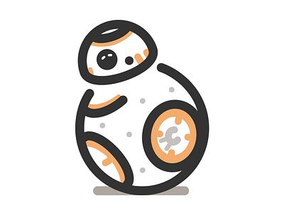 BB-8 icon awakens bb 8 droid force icon star starwars wars