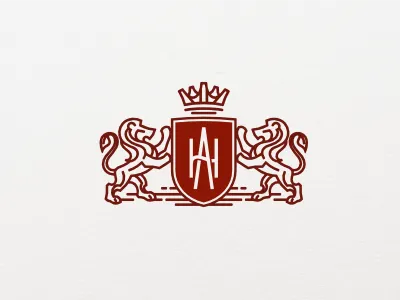 HA Crest arms classic coat crest crown lion logo of