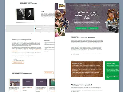 Non-profit Marketing Site landing page microsite non profit timeline ui voting