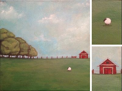 The Farm design illustration painting