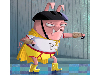 Amazing Percy brian illustration percy photoshop pig white