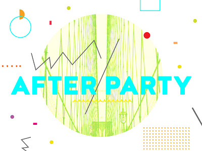After Party 1 abstract church collage confetti geometric heaven neon party sermon series typography youth