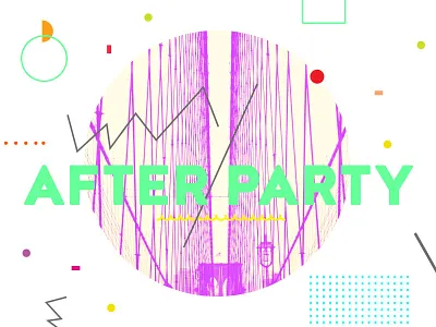 After Party 2 abstract church collage confetti geometric heaven neon party sermon series typography youth