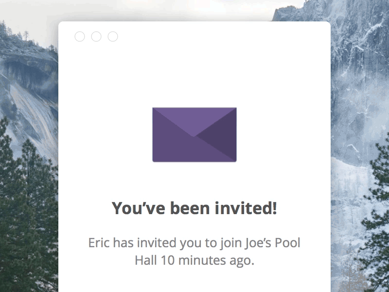 Animated Invite Icon animated animation app clean desktop envelope fun icon invite message modal popup