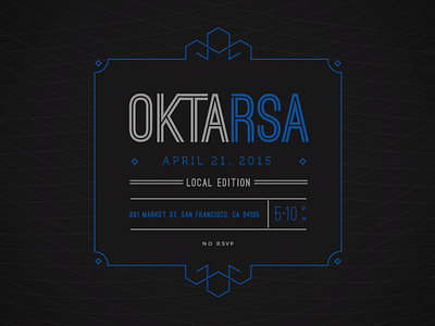 Okta Invite art deco invite vintage