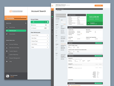 Data Heavy Dashboard Design admin corporate dashboard data design enterprise filter orders responsive sidebar ui ux